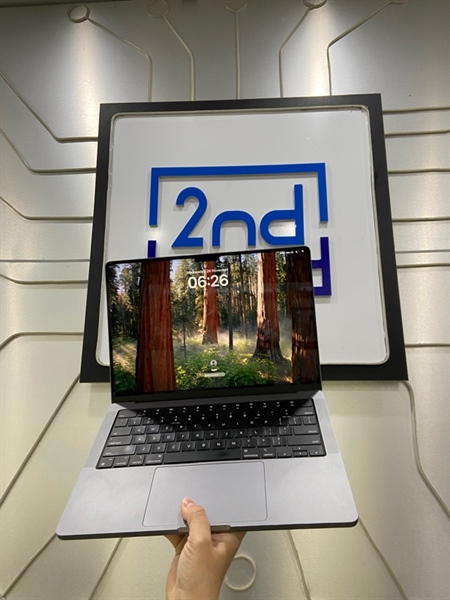 Macbook Pro M1 Max 14 inch 2021 - Ram 32/1TB SSD - Máy MDM - Pin 98% - Màu bạc - Ngoại hình: 97% - Màn ám hồng viền nhẹ - Kèm sạc 1