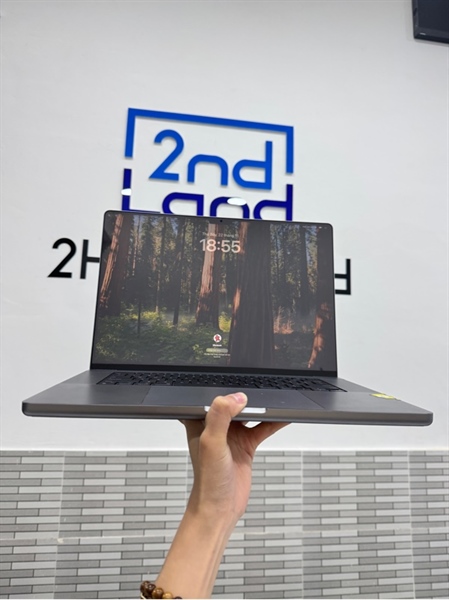 Macbook Pro M1 Pro - 16inch - 16/512GB SSD - Màu xám - Pin 91% chu kì sạc 196 lần - Ngoại hình 98% - Body, kèm sạc 1
