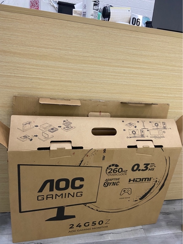 Màn hình AOC 24G50Z - Fullhd/ips/260hz - Màu đen - Ngoại hình: 98% - Màn ám hồng vừa - FullBox