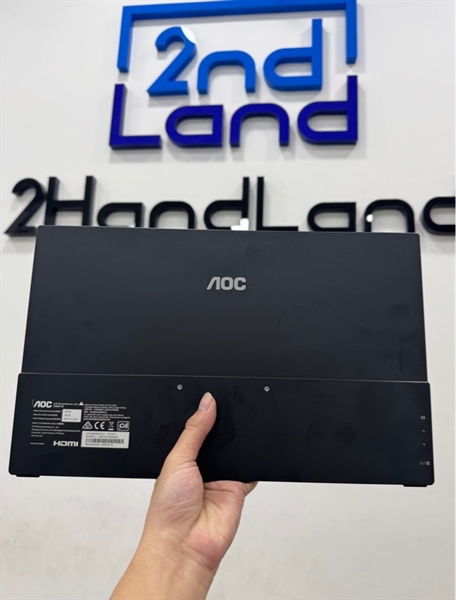 Màn hình Di động AOC 16T20 15.6 inch, FullHD, 60Hz, IPS - Màu đen - Ngoại hình 99% - Kèm dây kết nối C-C 2