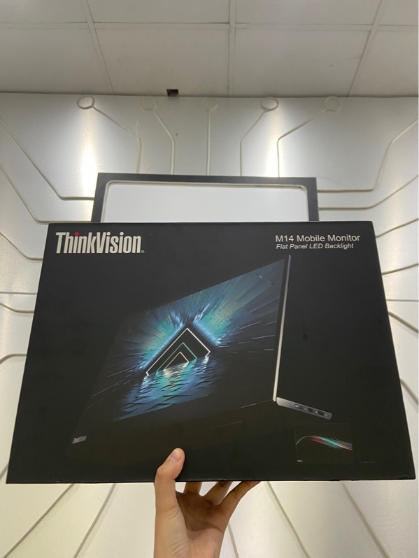 Màn hình di dộng Lenovo ThinkVision M14 - 14" - D18140FX0 - Màu đen - Ngoại hình: 97% - FullBox