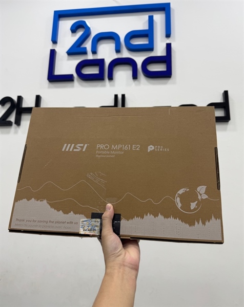 Màn hình di động MSI Pro MP161 E2 15.6 inch (FHD/IPS/60HZ/4MS/USB-C) - Màu đen - Ngoại hình 98% - Còn bảo hành Cellphones đến tháng 07/2027 - Fullbox 3