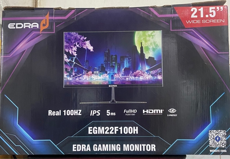 Màn hình EDRA EGM22F100H - FHD/IPS/100HZ - Màu đen - Ngoại hình: 98% - FullBox