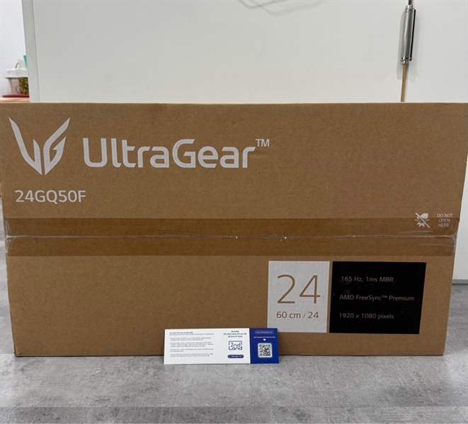 Màn hình Gaming LG UltraGear 24GQ50F 24 inch (FHD/VA/165Hz/1ms/FreeSync) - Màu đen - Ngoại hình 98% - Box - Kèm sạc + Chân đế
