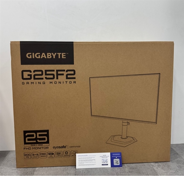 MÀN HÌNH GIGABYTE G25F2 (24.5 INCH / FHD / IPS / 200HZ / 1MS) - Màu đen - Ngoại hình 99% - Openbox 2