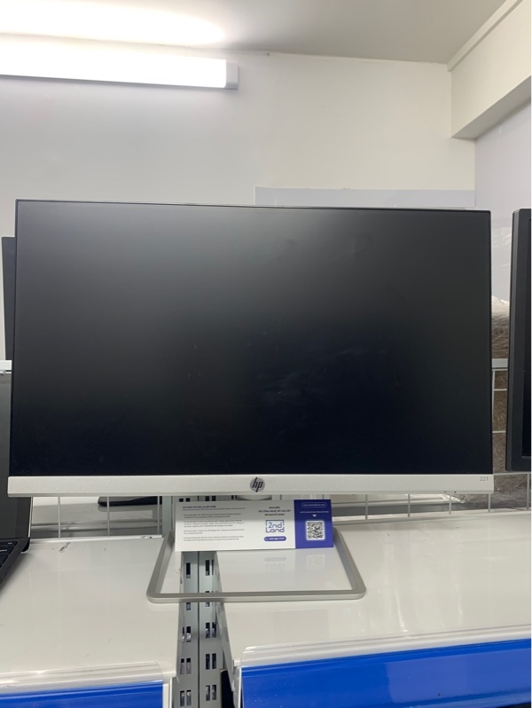 Màn hình HP 22F - 22 inch - 75hz - Màu trắng - Ngoại hình: 98% - Màn phản quang, viền ám vàng - Kèm nguồn