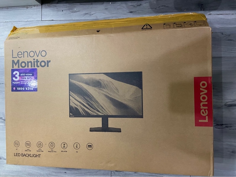 Màn hình Lenovo Monitor 27 inch-L27QE - 100hz - Màn 2k - Màu đen - Ngoại hình: 97.5% - FullBox - Còn bảo hành T3/2029