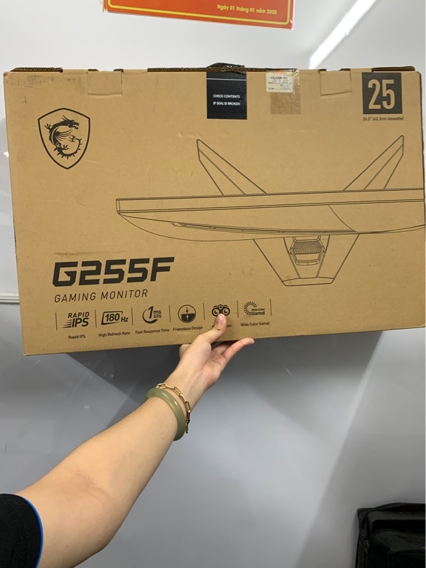 Màn hình MSI G255F - 25 inch - 180HZ - Màu đen - Ngoại hình: 98%- Fullbox