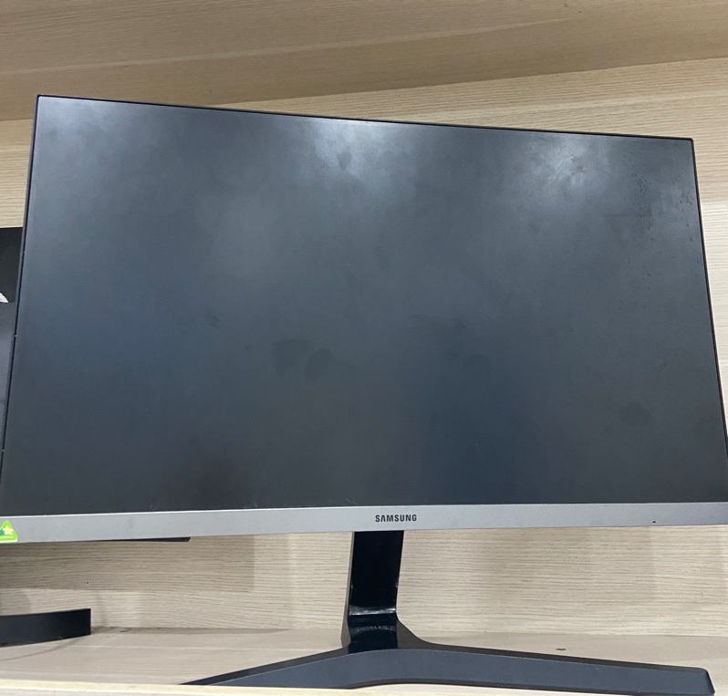 Màn hình samsung 23.8 inch LS24R350FHEXXV - Full HD 75hz - Màu đen - Ngoại hình: 97% - Màn xám xanh viền - Kèm nguồn