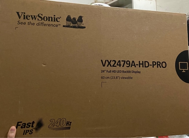 Màn hình Viewsonic VX2479A-HD-Pro - Full HD - IPS - 240HZ - Màu đen - Ngoại hình: 98% - Màn ám hồng nhẹ - FullBox 1