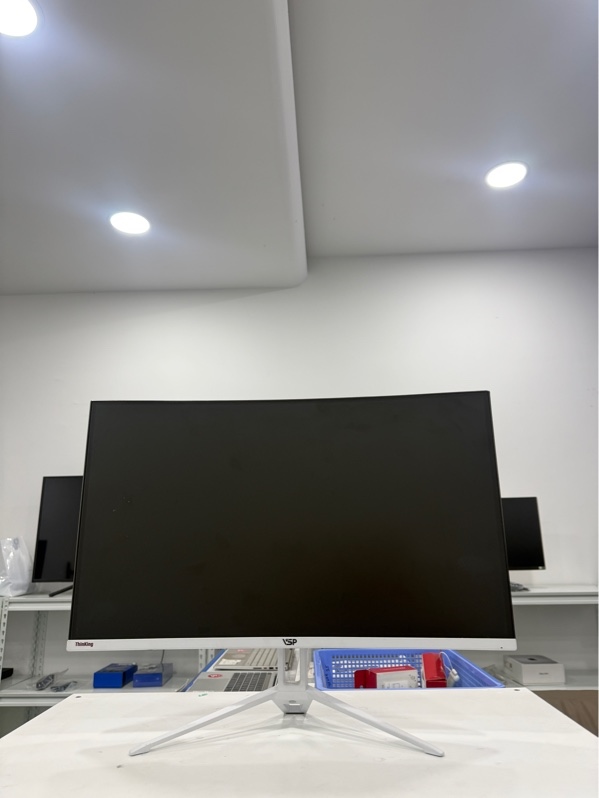 Màn hình VSP CM2406H - full HD - 75hz - Màu trắng - Ngoại hình 98% - Màn ám hồng , tối viền - Kèm nguồn , hdmi