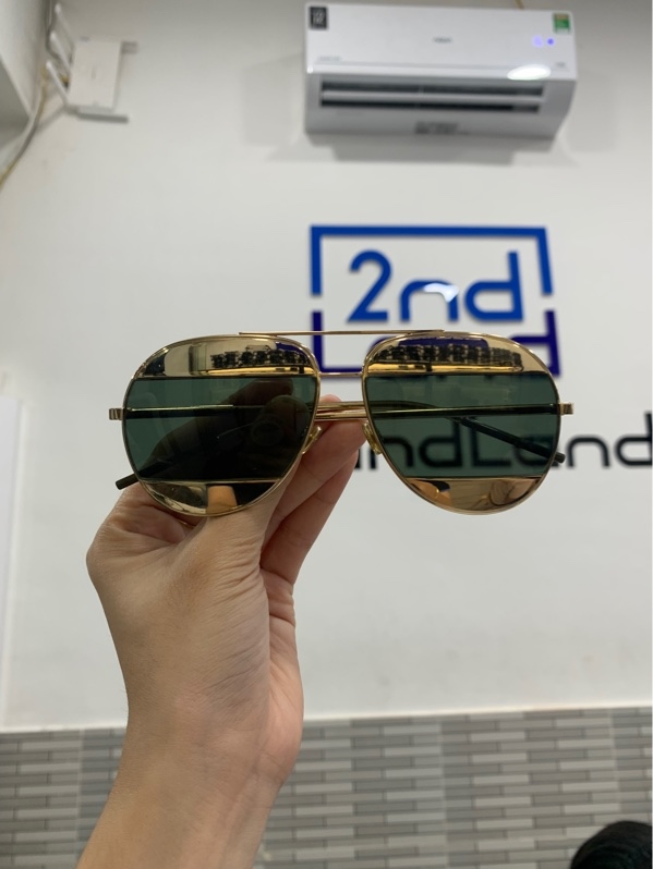 Mắt kính Dior split - Màu xanh vàng - Ngoại hình: 97% - Kèm túi