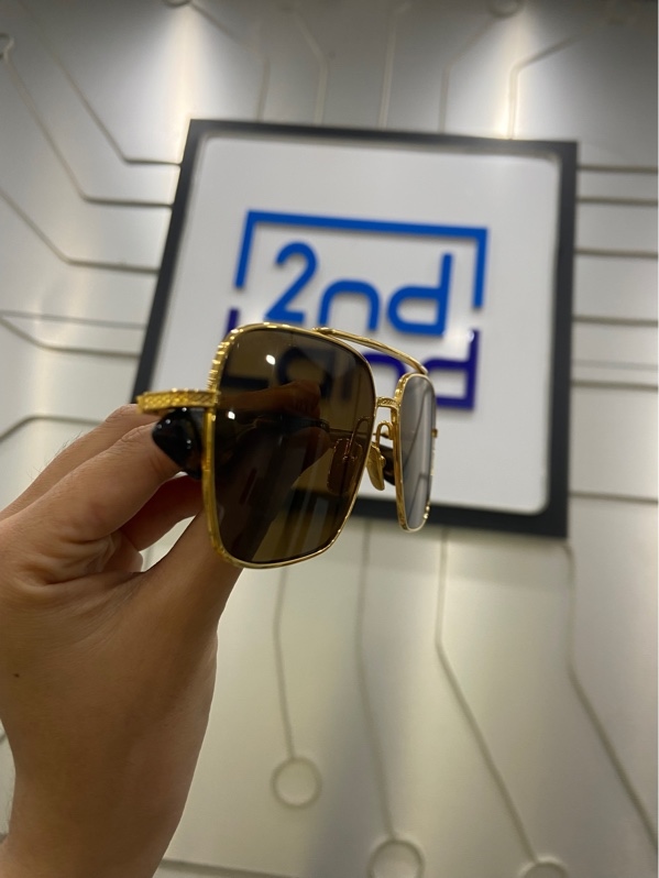 Mắt kính râm Dita flight seven DTS111-57-06 - Gọng vàng gold, tròng nâu - Ngoại hình: 98% - Kèm túi