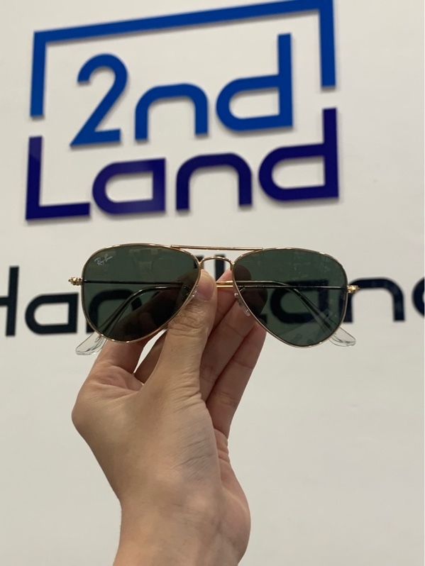 Mắt kính Ray-Ban Aviator RB3025-181 - Màu xanh lá - Ngoại hình: 97% - Kèm hộp