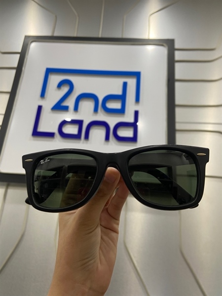 Mắt kính Rayban Wayfarer RB2140F - Màu đen - Ngoại hình: 97% - Body