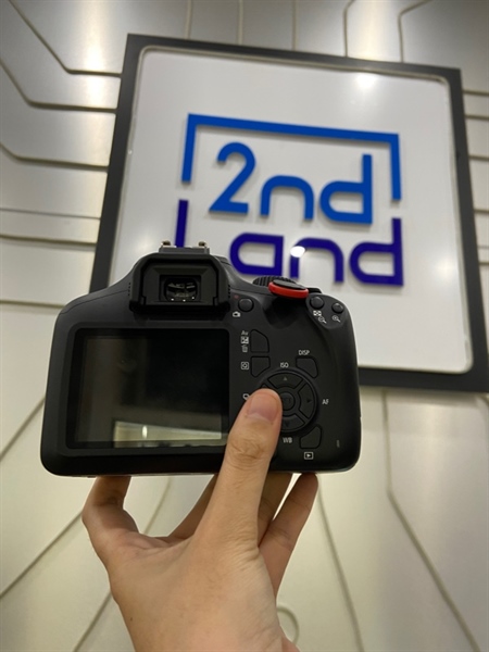 Máy ảnh Canon 3000D - Màu đen - Ngoại hình: 98% - Kèm 1 pin + dock sạc + thẻ nhớ 256GB + đầu đọc thẻ + túi 2