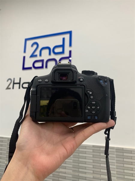 Máy ảnh Canon 750D - 5,5K shot - Màu đen - Ngoại hình: 97% - Kèm sạc 2