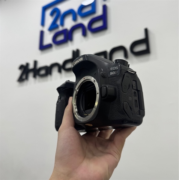 Máy ảnh Canon 80D - Màu đen - Ngoại hình 96% - Kèm 1 sạc + 2 pin