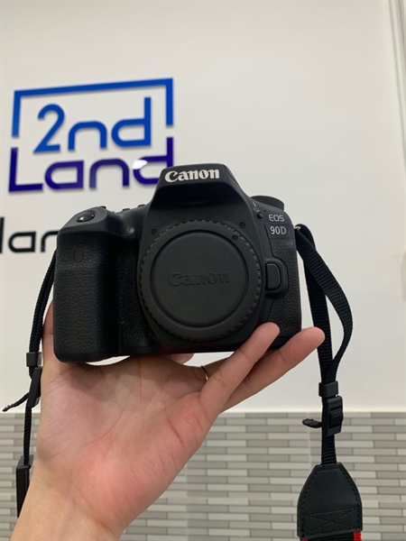 Máy ảnh Canon 90D - 8k5 shot - Màu đen - Ngoại hình: 98% - Body, kèm sạc