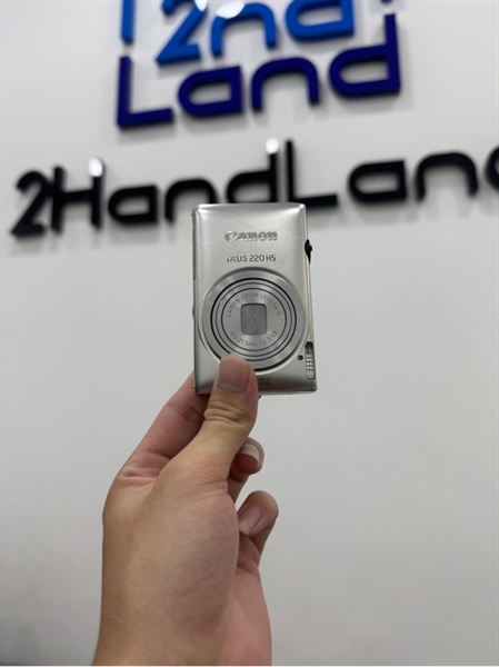 Máy ảnh Canon Digital IXUS 230 HS - Màu bạc - Ngoại hình 97% - Màn ám trầy, lens mốc nhẹ , nút bấm bị lún - Kèm sạc + 1 thẻ 16GB + 1 Pin