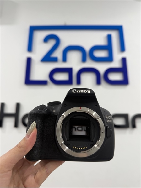 Máy ảnh Canon EOS 1200D - Màu đen - Ngoại hình 97% - Mất nắp sạc , màn ám hồng - Kèm 3 pin , 1 sạc 0