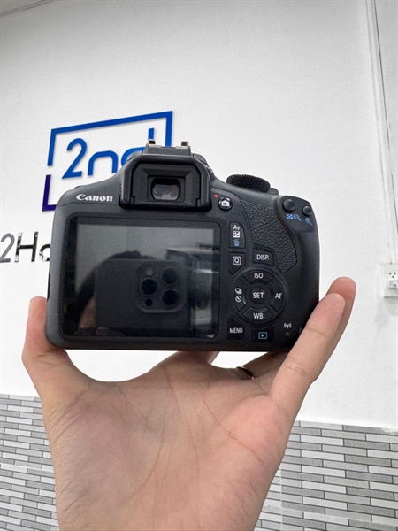 Máy ảnh Canon EOS 1300D - Màu đen - Ngoại hình: 98% - Body, kèm túi + sạc 2
