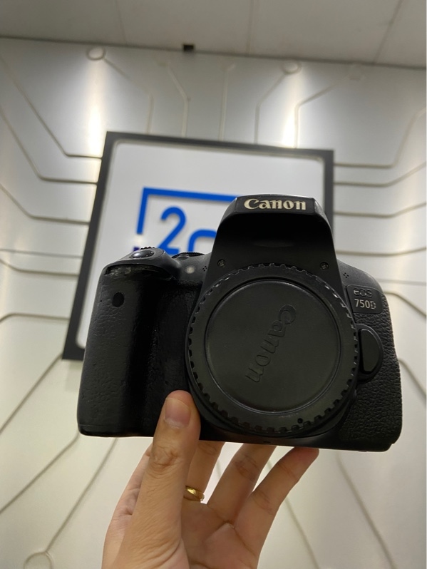 Máy Ảnh Canon EOS 750D - Màu đen - Ngoại hình: 97% - Kèm 1 pin, 1 sạc