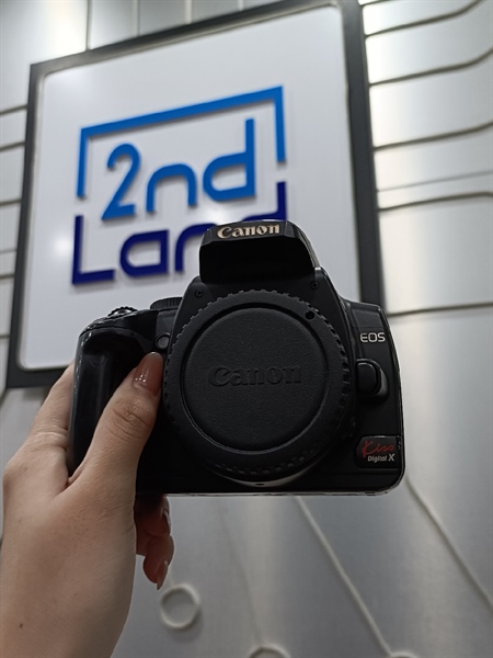 Máy ảnh Canon EOS Kiss Digital X - Màu Đen - Ngoại hình xấu - màn tối, phản quang, bụi trong màn - Kèm 1 pin