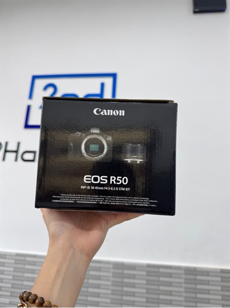 Máy ảnh Canon EOS R50 - Màu đen - Ngoại hình 98% - Fullbox, kèm lens kit RF-S 18-45mm
