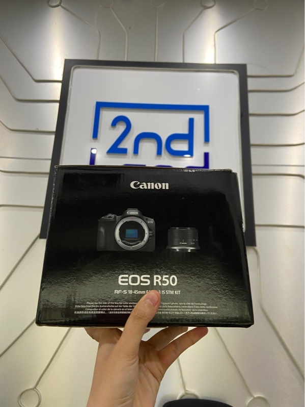 Máy ảnh Canon EOS R50 - Màu đen - Ngoại hình: 99% - FullBox + lens kit 18-45mm