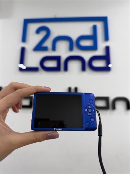 Máy ảnh Canon Ixus 115 HS - Màu xanh - Ngoại hình 97% - Màn tối nặng , mất nắp che cổng - Kèm 1 sạc linh kiện , 1 pin 1