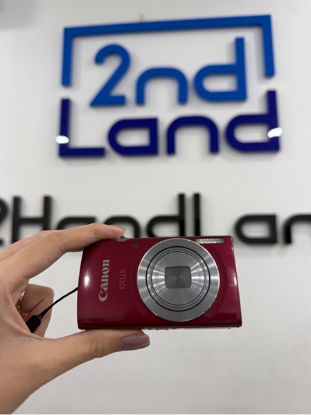 Máy ảnh Canon Ixus 145 (PC2048) - Màu đỏ - Ngoại hình 97% - Trầy xước , mất nắp che cổng - Kèm sạc linh kiện , 1 pin 1