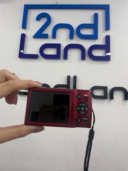 Máy ảnh Canon Ixus 145 (PC2048) - Màu đỏ - Ngoại hình 97% - Trầy xước , mất nắp che cổng - Kèm sạc linh kiện , 1 pin