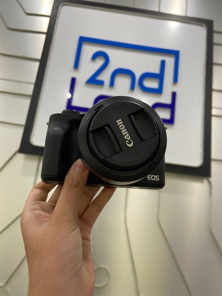 Máy ảnh Canon M50 Mark 2 - Màu đen - Ngoại hình: 98% - Sensor khoảng 20 điểm dead pixel - Kèm 1 pin, dock sạc, thẻ nhớ 64gb, túi, lens kit 15-45mm is stm