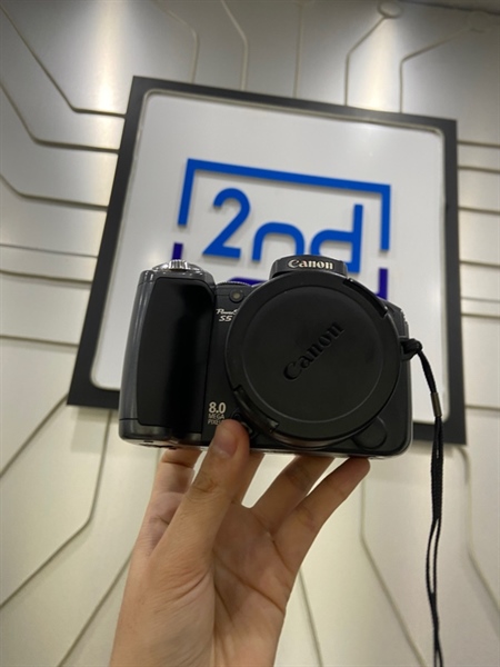 Máy ảnh Canon Power Shot S5 IS - Màu xanh đen - Ngoại hình: 97% - Kèm sạc + pin