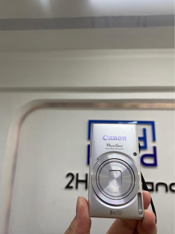 Máy ảnh Canon PowerShot ELPH 115 IS - Màu bạc - Ngoại hình 98% - Kèm 1 pin