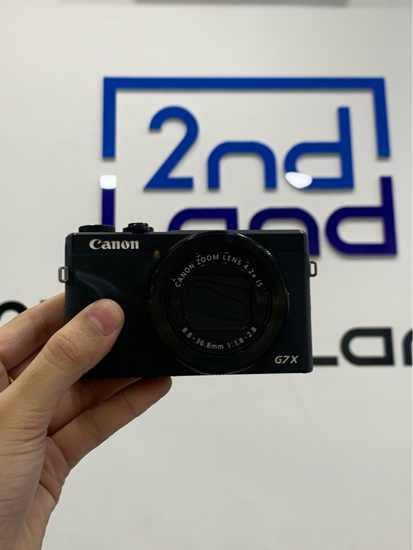 Máy ảnh Canon powershot G7 X mark 3 - Màu đen - Ngoại hình: 97% - Lens bụi trong, cấn góc - Kèm sạc
