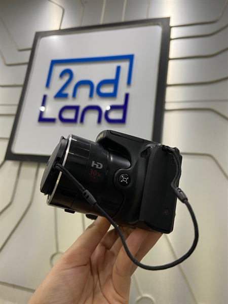 Máy ảnh Canon Powershot SX50 IS - Màu đen - Ngoại hình: 97% - Mất nắp cổng kết nối, mất chốt khóa nắp với pin, màn lột phản quang, màn chết pixel nhiều, ám vàng, hư flash, lens mốc, sensor chết 4 điểm ảnh, hết pin cmos - Kèm 1 pin + dock sạc + thẻ 32GB 1