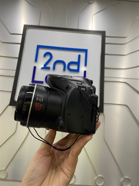 Máy ảnh Canon SX40HS - Màu đen - Ngoại hình: 98% - Kèm 3 pin + dock sạc 1