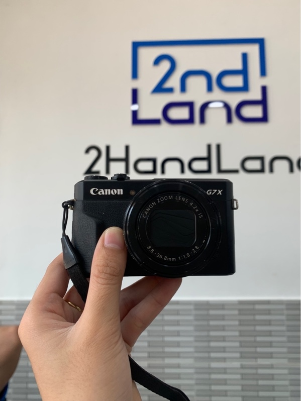 Máy ảnh Compact Canon Powershot G7 x mark 2 - Màu đen - Ngoại hình: 97% - Viền ám vàng - Kèm 1 pin