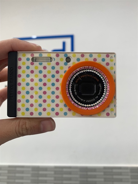 Máy ảnh Compact Pentax Optio RS1500 - Màu trắng - Ngoại hình: 98% - Body, không sạc