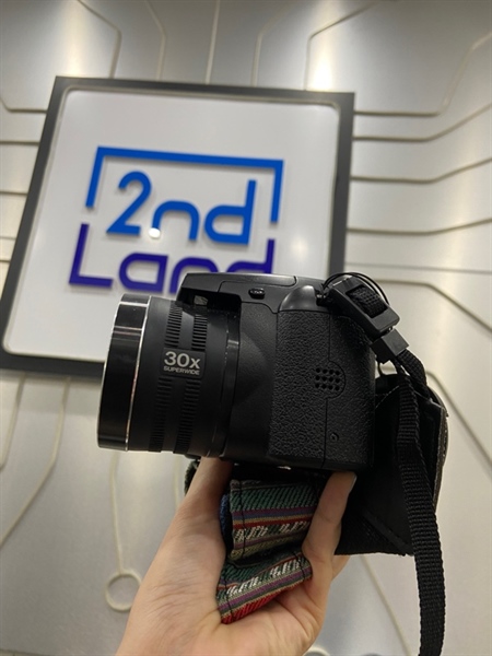 Máy ảnh Fujifilm Finepix S4500 - Màu đen - Ngoại hình: 97% - Màn ám vàng + hở sáng, loạn nút chế độ - Kèm sạc linh kiện 1