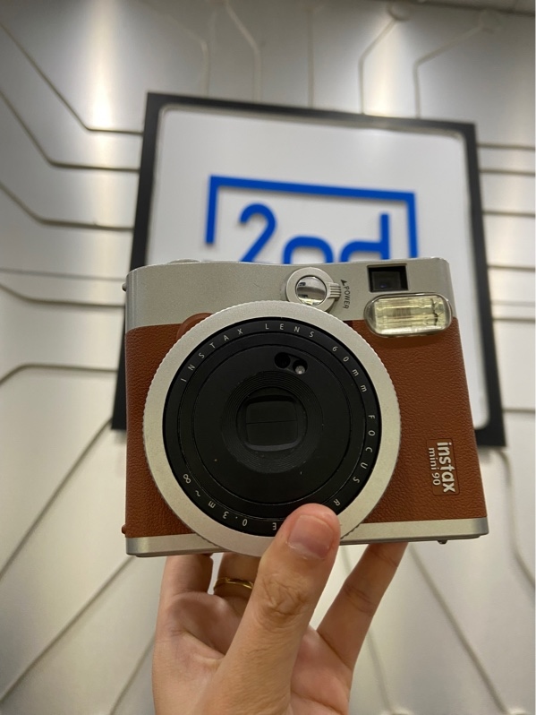 Máy ảnh Fujifilm Intax Mini 90 - Màu bạc nâu - Ngoại hình: 98% - Liveview mờ - Body