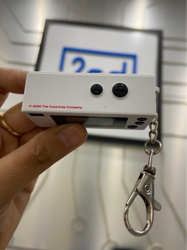 Máy ảnh kỹ thuật số Mini Kodak Charmera Keychain Burger King x Coca-Cola - Màu trắng - Ngoại hình: 97% - Xước thân - Body