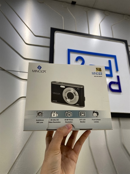 Máy ảnh Minolta MND23 - Màu xám - Ngoại hình: 98% - Thiếu dây đeo - FullBox