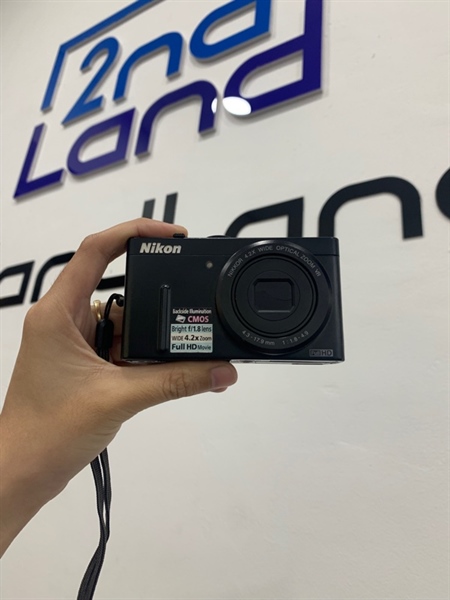 Máy ảnh Nikon Coolpix P300 - Màu đen - Ngoại hình: 97% - Màn tối góc, bụi trong màn - Body, kèm 1 pin + sạc