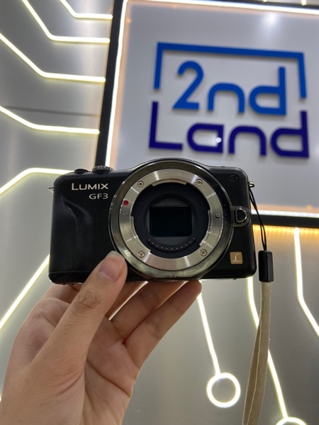 Máy ảnh Panasonic Lumix GF3 - Màu đen - Ngoại hình: 97% - Màn trầy với bị mực - Kèm 1 pin, dock sạc, thẻ nhớ 4gb