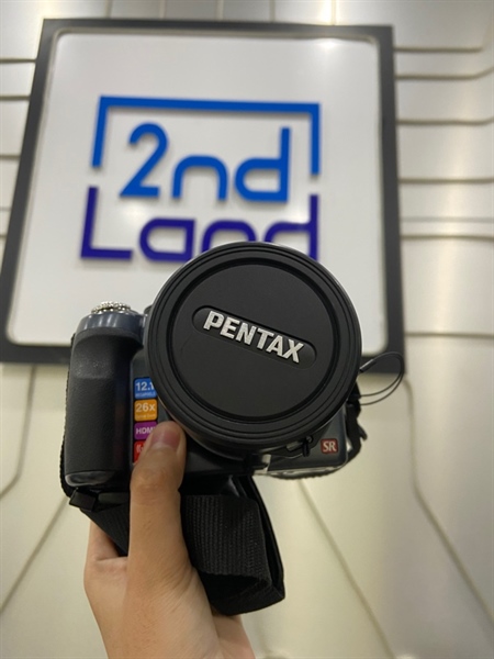 Máy ảnh Pentax X90 - Màu xanh - Ngoại hình: 98% - Hết pin Cmos - Kèm túi + dock sạc + thẻ nhớ 16GB + 1 pin 1