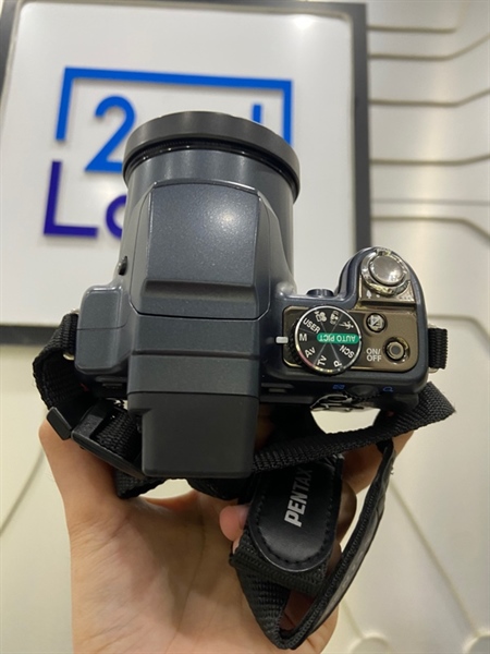 Máy ảnh Pentax X90 - Màu xanh - Ngoại hình: 98% - Hết pin Cmos - Kèm túi + dock sạc + thẻ nhớ 16GB + 1 pin 3