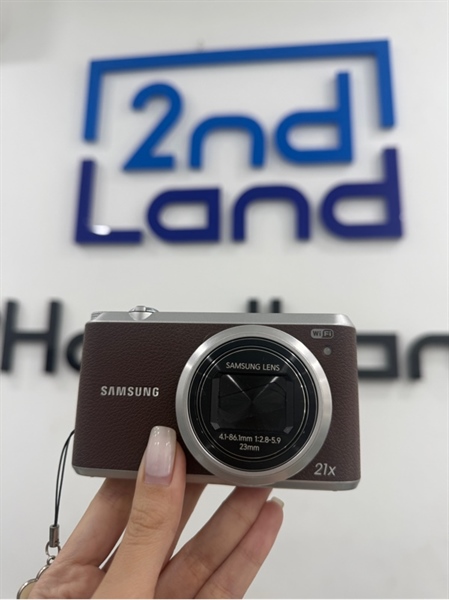 Máy ảnh Samsung WB350F - Màu nâu - Ngoại hình 98% - Máy liệt cụm phím - Kèm 1 sạc , 2 pin